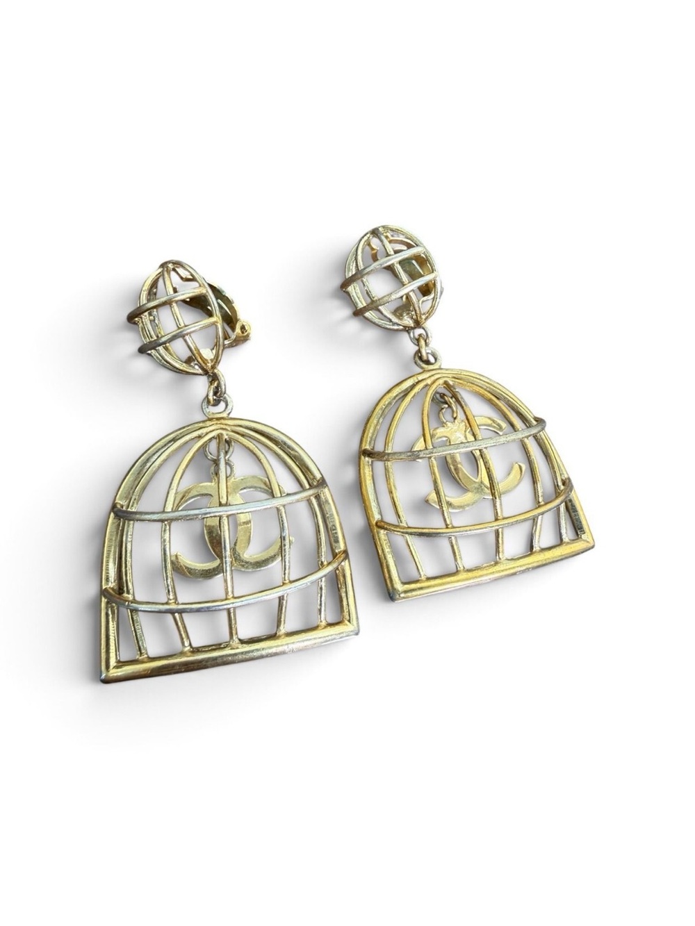 Chanel Iconic Birdcage Earrings
